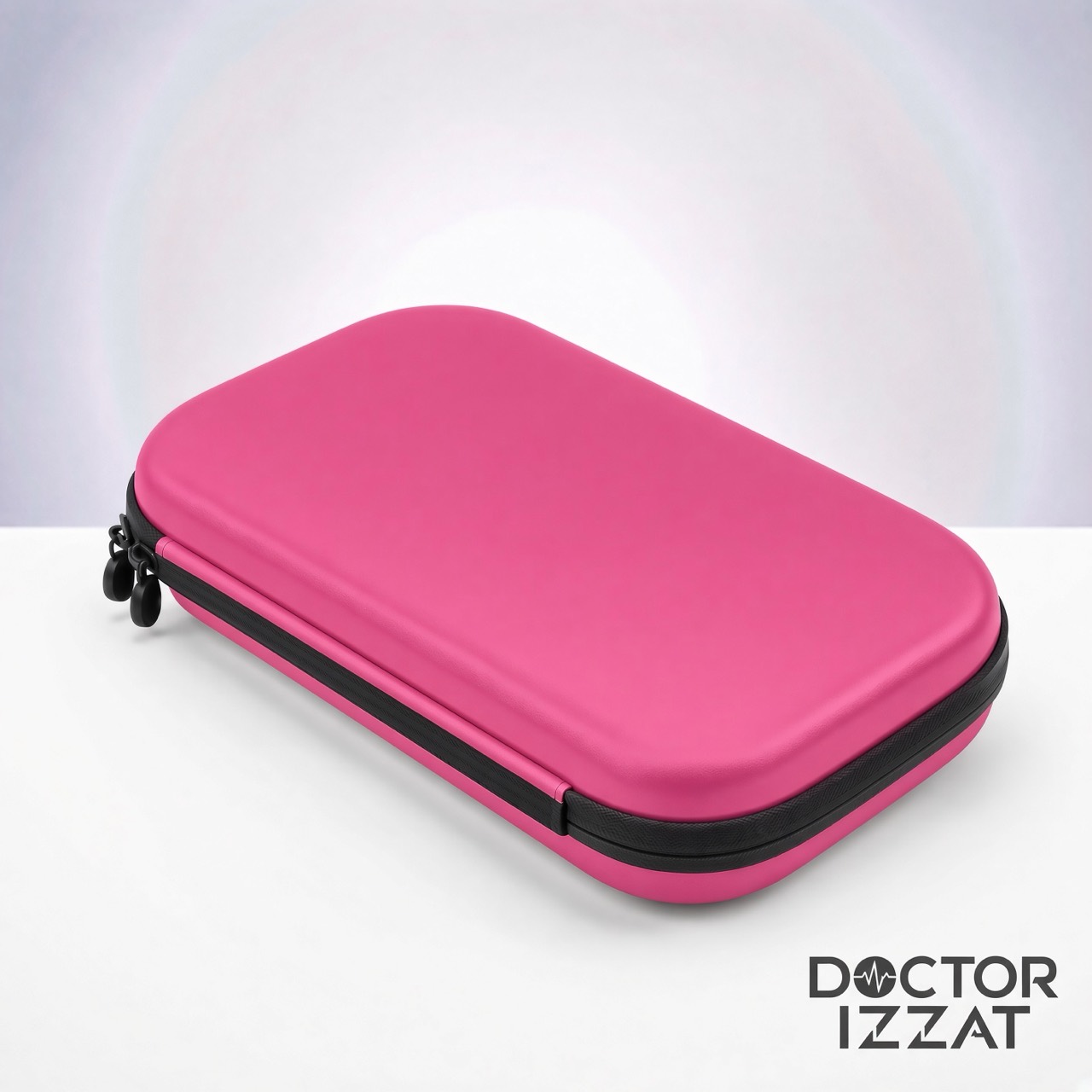 Case médico rígido rosa