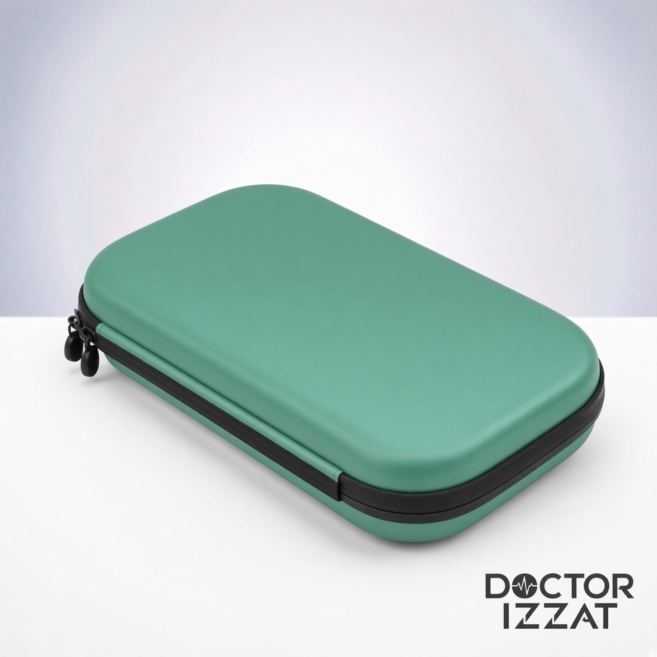 Case médico rígido verde